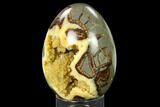 Calcite Crystal Filled Septarian Geode Egg - Utah #167882-3